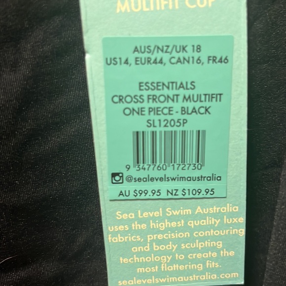 New 🎉 Black Sea level swims Australia swim suit - Picture 5 of 6